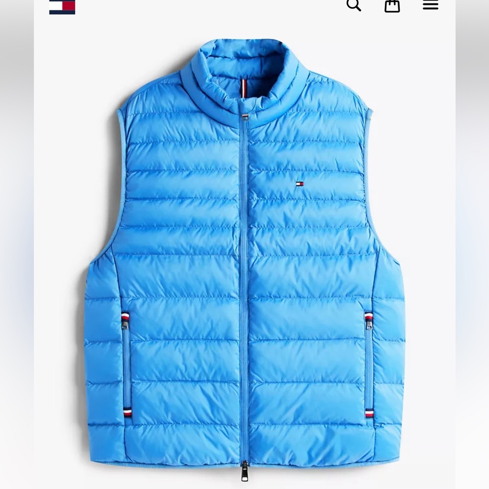 Tommy Hilfiger Blue Puffer Vest